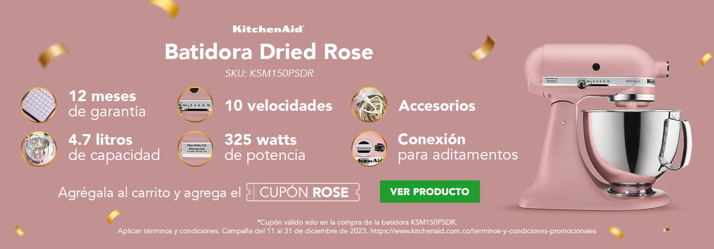 Batidora Artisan Rosa Seca Mate 4,7 Lts - KitchenAid Colombia